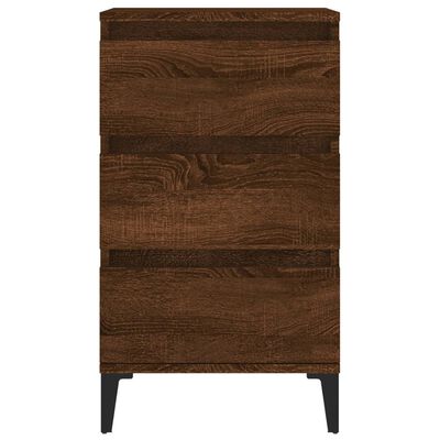 vidaXL Table de chevet chêne marron 40x35x70 cm bois d'ingénierie