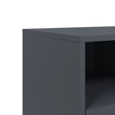 vidaXL Meuble TV anthracite 68x39x60,5 cm acier