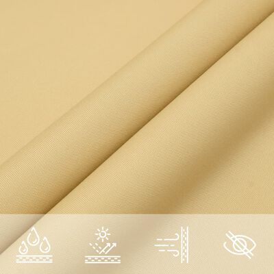 vidaXL Voile d'ombrage sable 4,5x2 m 100 % polyester oxford