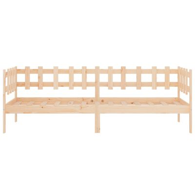 vidaXL Lit de jour sans matelas 90x200 cm bois de pin massif