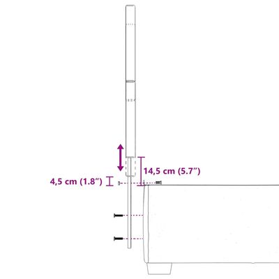 vidaXL Sommier à lattes de lit et matelas Gris foncé 90x190 cm Velours