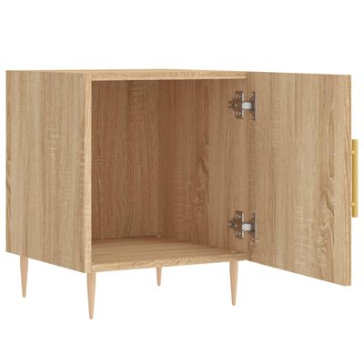 vidaXL Tables de chevet 2 pcs chêne sonoma 40x40x50 cm bois ingénierie