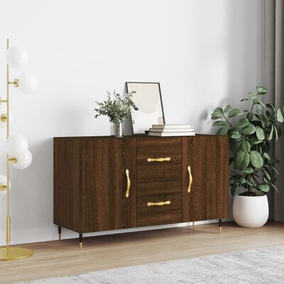 vidaXL Buffet chêne marron 100x36x60 cm bois d'ingénierie