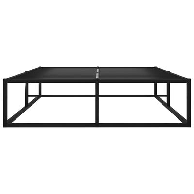 vidaXL Cadre de lit sans matelas noir métal 120x200 cm