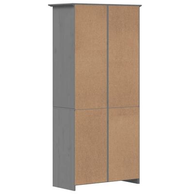 vidaXL Bibliothèque BODO gris 82x40x173 cm bois de pin massif