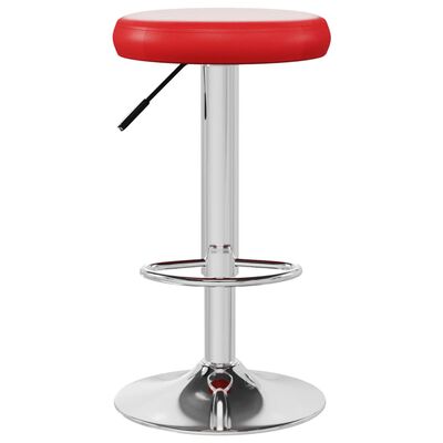 vidaXL Tabourets de bar lot de 2 rouge similicuir