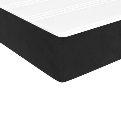 vidaXL Matelas à ressorts ensachés pour enfants noir 80x160 cm velours