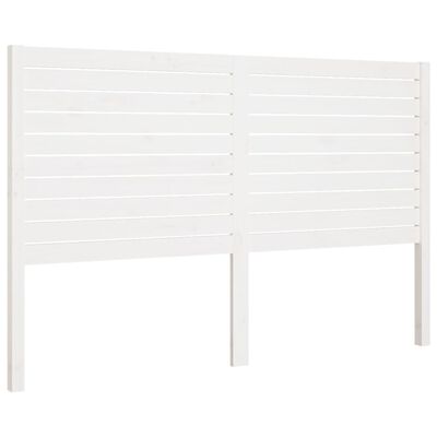 vidaXL Tête de lit Blanc 206x4x100 cm Bois massif de pin