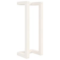 vidaXL Porte-serviette Blanc 23x18x60 cm Bois de pin massif