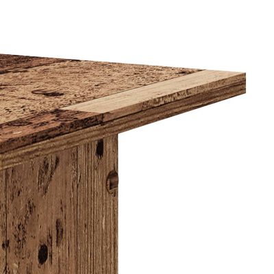 vidaXL Supports de haut-parleurs 2 pcs vieux bois bois d'ingénierie