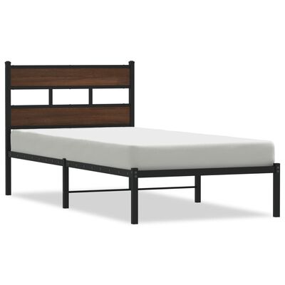 vidaXL Cadre de lit sans matelas avec tête de lit 107x203 cm