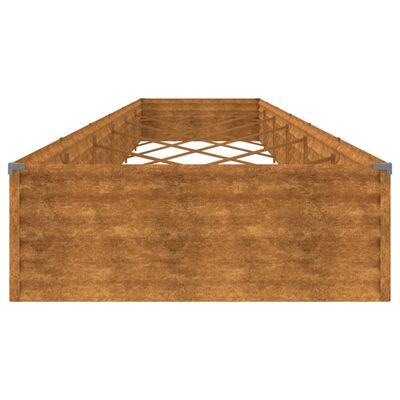 vidaXL Lit surélevé de jardin 579 x 100 x 36 cm acier corten