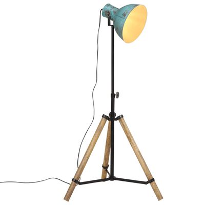 vidaXL Lampadaire 25 W bleu délavé 75x75x90-150 cm E27