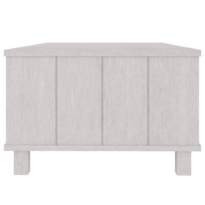 vidaXL Table basse HAMAR Blanc 100x55x35 cm Bois massif de pin