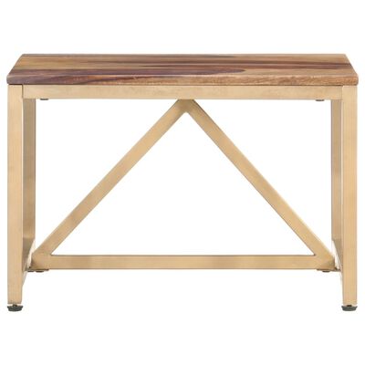 vidaXL Table d'appoint 60x60x40 cm Bois massif