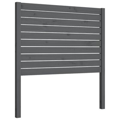 vidaXL Tête de lit Gris 81x4x100 cm Bois massif de pin