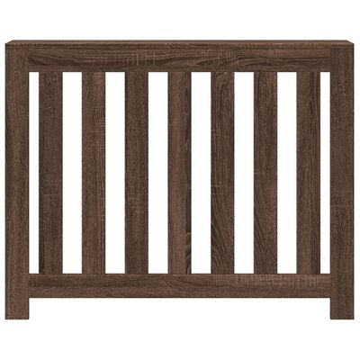 vidaXL Cache-radiateur chêne marron 104x20x82 cm bois d'ingénierie