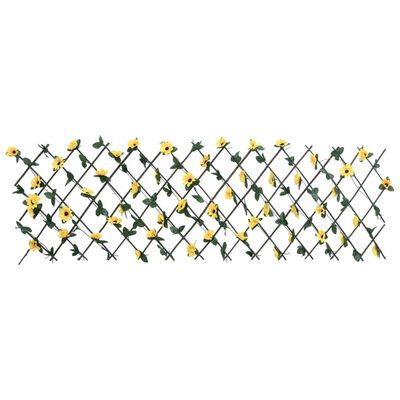 vidaXL Treillis de lierre artificiel extensible 5 pcs jaune 180x60 cm