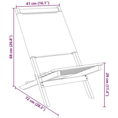 vidaXL Chaises de jardin lot de 2 blanc crème bois acacia massif tissu