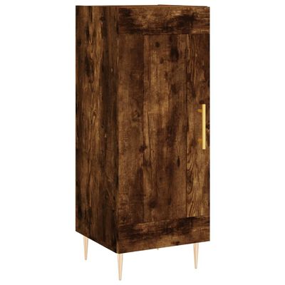 vidaXL Buffet Chêne fumé 34,5x34x90 cm Bois d'ingénierie