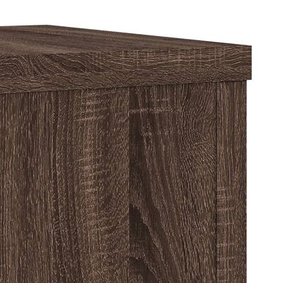 vidaXL Supports pour plantes 2 pcs chêne marron bois d'ingénierie