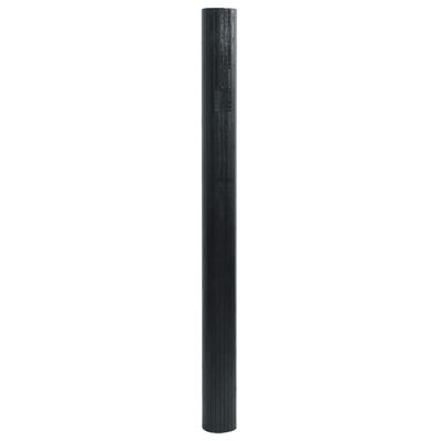 vidaXL Tapis rectangulaire noir 60x500 cm bambou