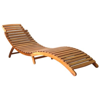 vidaXL Chaises longues lot de 2 Bois d'acacia solide