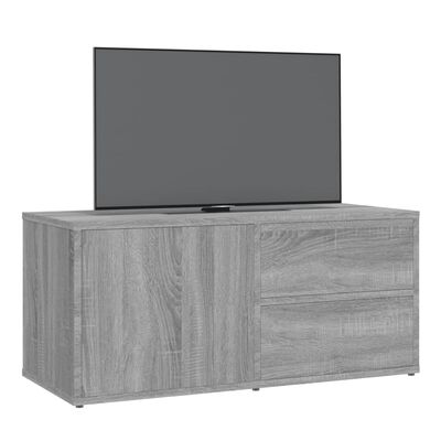 vidaXL Meuble TV Sonoma gris 80x34x36 cm Bois d'ingénierie