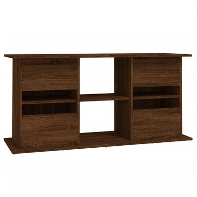 vidaXL Support d'aquarium chêne marron 121x41x58 cm bois d'ingénierie