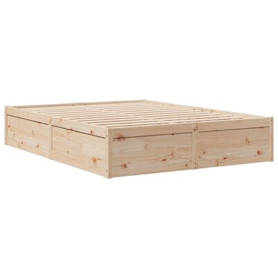 vidaXL Cadre de lit sans matelas 150x200 cm bois de pin massif