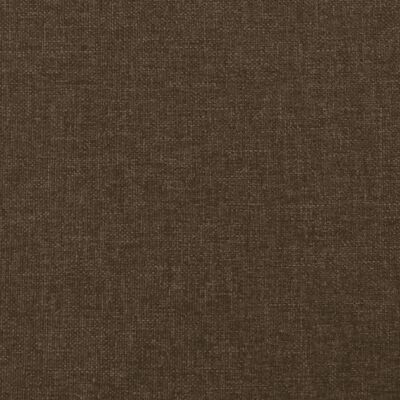 vidaXL Tête de lit à LED Marron foncé 147x16x78/88 cm Tissu