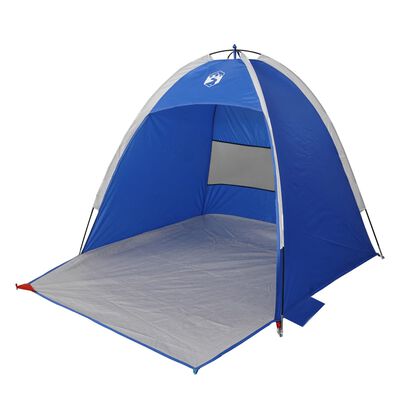 vidaXL Tente de plage 3 personnes bleu azuré imperméable