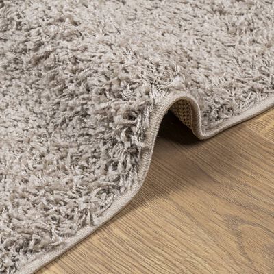 vidaXL Tapis shaggy PAMPLONA poils longs moderne beige 160x160 cm