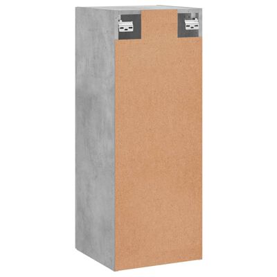 vidaXL Armoire murale gris béton 34,5x34x90 cm