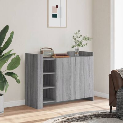 vidaXL Buffet sonoma gris 100x35x75 cm bois d'ingénierie