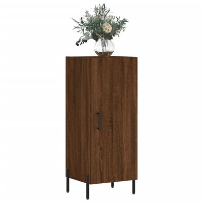 vidaXL Buffet Chêne marron 34,5x34x90 cm Bois d'ingénierie