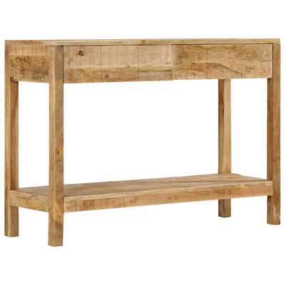 vidaXL Table console et 2 tiroirs 110x35x75 cm bois de manguier solide