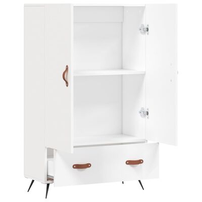 vidaXL Buffet haut blanc 69,5x31x115 cm bois d'ingénierie