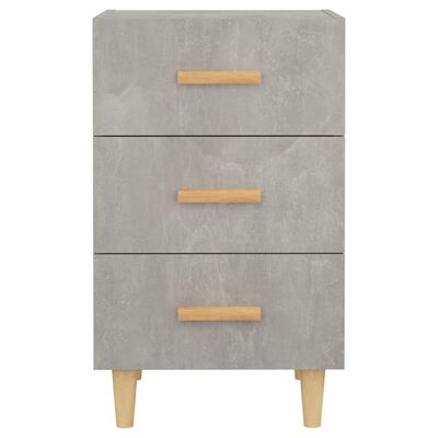 vidaXL Table de chevet gris béton 40x40x66 cm bois d'ingénierie