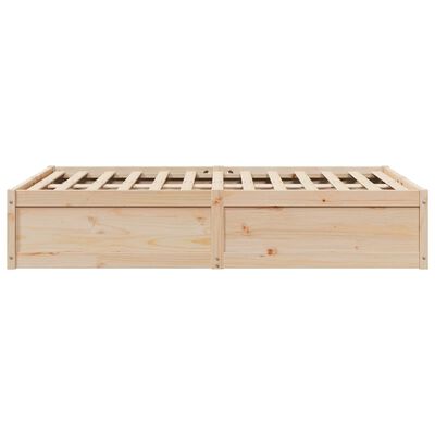 vidaXL Cadre de lit sans matelas 135x190 cm bois de pin massif