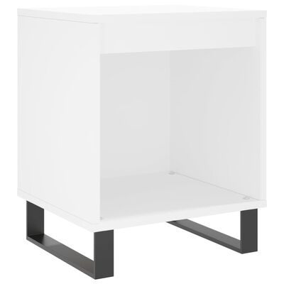 vidaXL Tables de chevet 2 pcs blanc 40x35x50 cm bois d’ingénierie