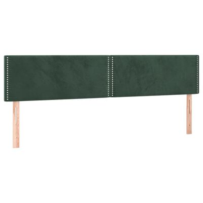 vidaXL Sommier à lattes de lit et matelas Vert foncé 180x200cm Velours