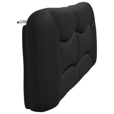 vidaXL Coussin de tête de lit noir 200 cm similicuir