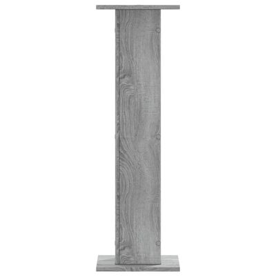 vidaXL Supports de haut-parleurs 2 pcs gris sonoma bois d'ingénierie