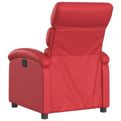 vidaXL Fauteuil inclinable Rouge Similicuir