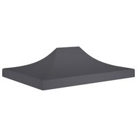 vidaXL Toit de tente de réception 4x3 m Anthracite 270 g/m²