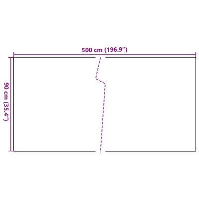 vidaXL Paravent de balcon blanc 500x90 cm résine tressée