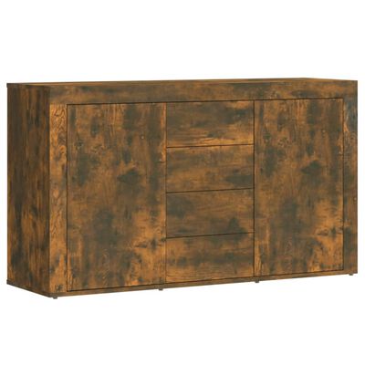 vidaXL Buffet Chêne fumé 120x36x69 cm Bois d'ingénierie