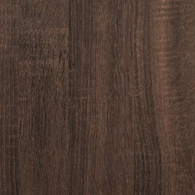 vidaXL Cadre de lit chêne marron 120x200 cm bois d'ingénierie