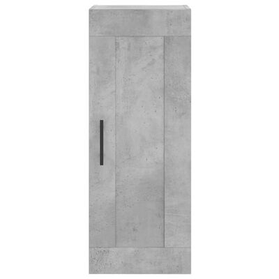 vidaXL Armoire murale gris béton 34,5x34x90 cm bois d'ingénierie